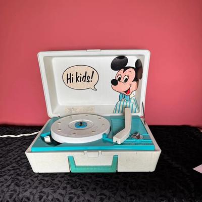 Vintage Walt Disney Record Player