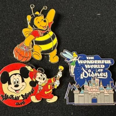 Disney Pins- Winnie The Pooh, Mickey Mouse Club, Wonderful World Of Disney- Limited Edition 