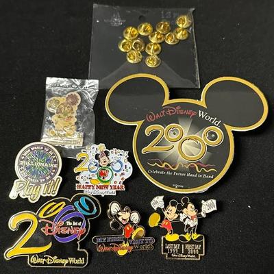 Disney Pins And Button- Millennium, Mouse Gears, Who Wants To Be A Millionaire 