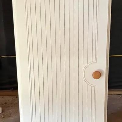 White Pressed Wooden Cabinet 