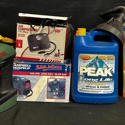 Air Compressors•Peak Antifreeze•Rechargeable Remote Control Lantern•Battery Charger