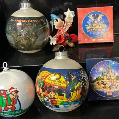 Disney Ornaments- 1998 Animal Kingdom, 1989 MGM Studios, 1992 Cast Christmas Party