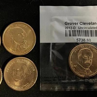 Collection Of $1 Presidential Coins 