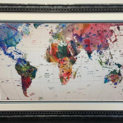 Gorgeous Woven Colorful Framed Rug Art Of The World