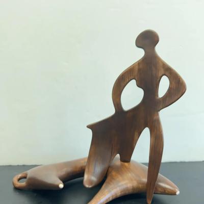 Unique Ceramic Sculpture In Two Pieces
