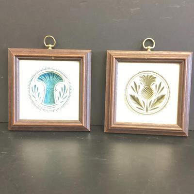 Wood Framed Cookie Press Plaques