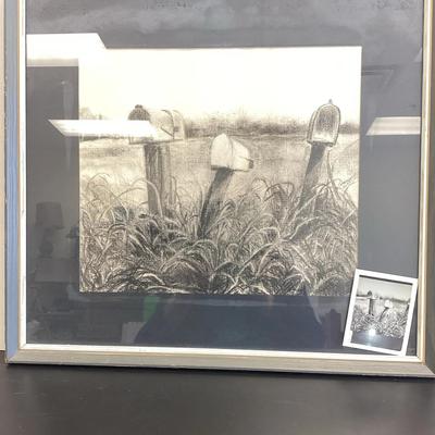 “Deserted” Charcoal Drawing 