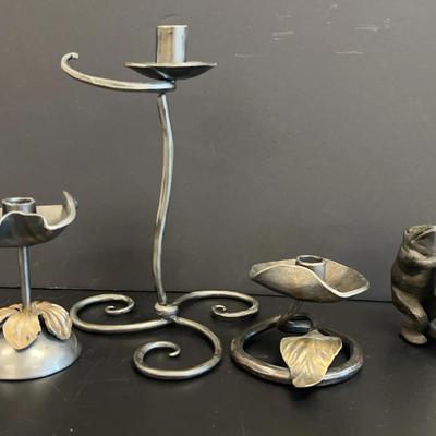 Gorgeous Wrought Metal Candleholders And Decor