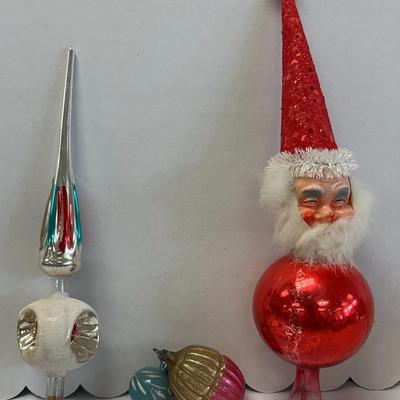 Vintage Tree Toppers And Ball Ornaments
