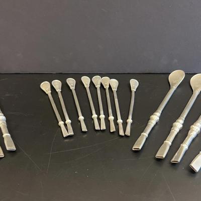 Alpaca Silver Tea Straws