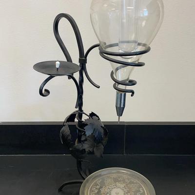 Vintage Etched Wine Decanter Dispenser