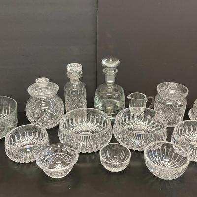 Large Collection Of Cut Glass & Waterford Crystal Bowls & More