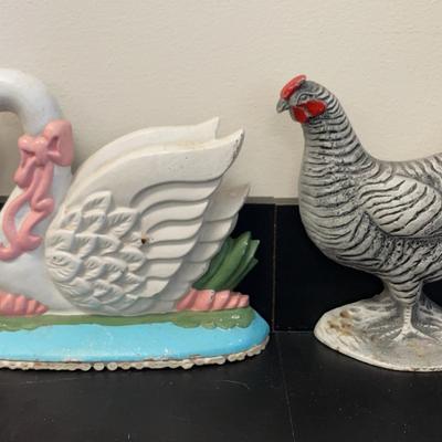 Pair Cast Iron Door Stops