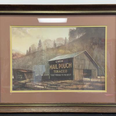 Mail Pouch Tobacco Signed & Framed Print By Russell May