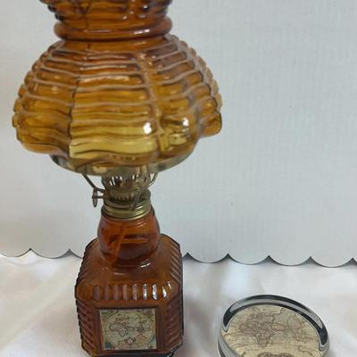 Amber Oil Lantern And Paperweight