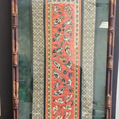 Asian Silk Runner Framed