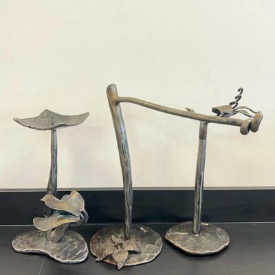 Trio Of D Boone, Metal Sculpture Decor