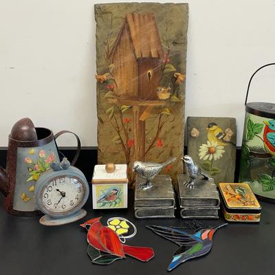 Assortment Of Colorful Bird Decor