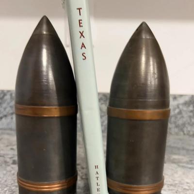 Heavy Artllery Shell Bookends