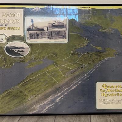 North Beach Washington Framed Print Early Long Beach Peninsula 
