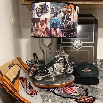 Harley Davidson Lamp, Frame and more