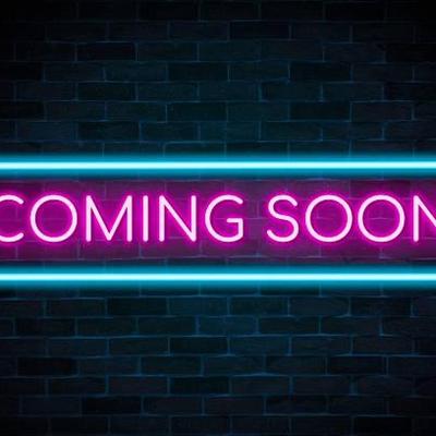 Coming soon neon sign the banner shining light signboard collection