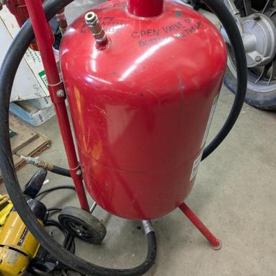 included with sand blast booth