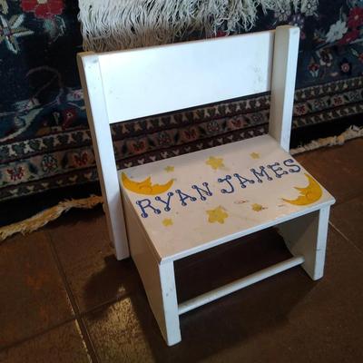 White Childs stool/chair 