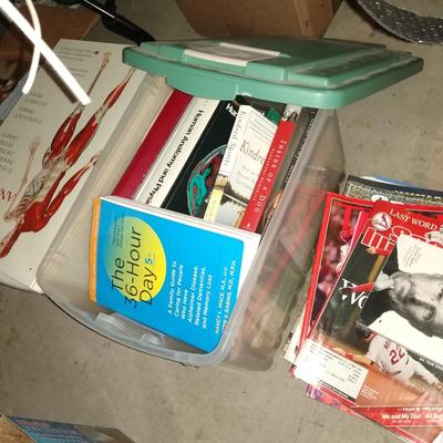 Large lot of various books