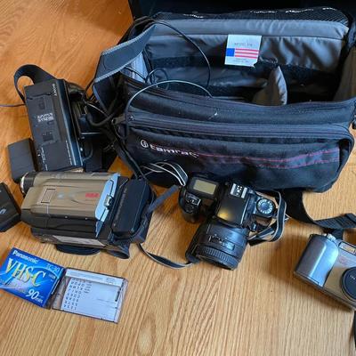 Lot Of Three Film And Digital Cameras