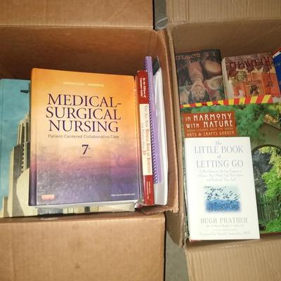 Two boxes of Misc. books including Harry Potter