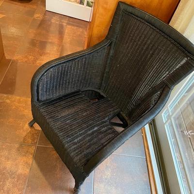 Black Wicker Chair