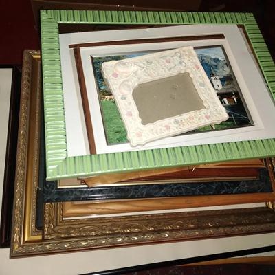 Lot of picture frames