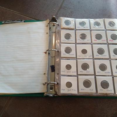 Binder of vintage coins mostly US