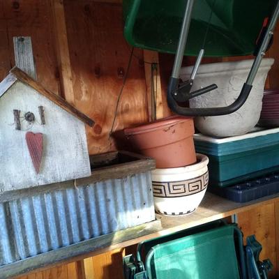 Lot of planter pots from shed