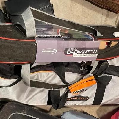 Badminton And Croquet Sets In Cases