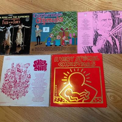 Lot Of 5 Records Including Diana Ross And The Supremes