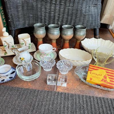 Lot Of Various Glass, Ceramics Including Lenox And Canasta