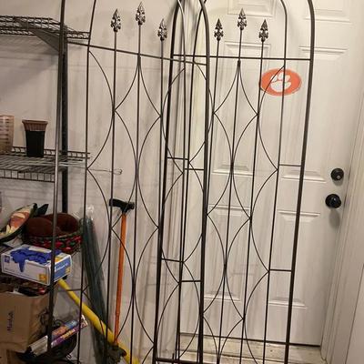 Two Metal Outdoor Trellises 