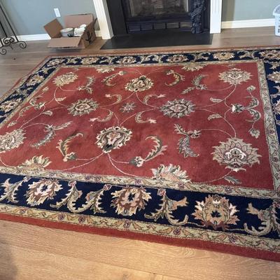 Shalimar LR-50117 Hand-Tufted Wool Rug – 8x10 (Rust/Navy)