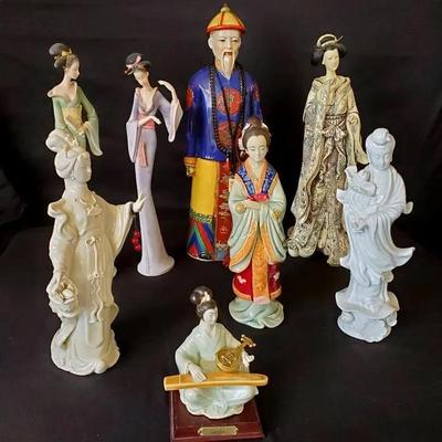 (8) Asian Statues