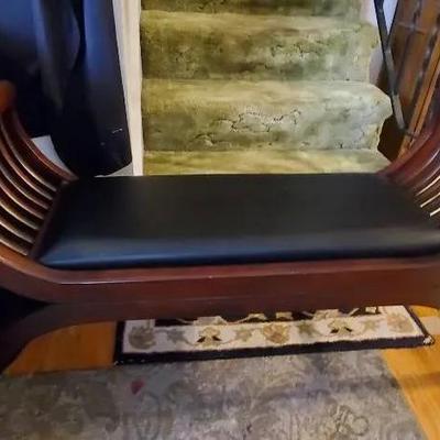 Wooden Curved Bench Seat