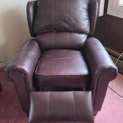 Brown Leather Electric Recliner Chair 
