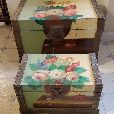 (2) Small Painted Chests