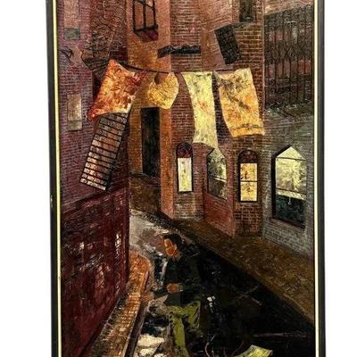 Oil Painting On Panel- Signed “Hartley” (48”x20”)