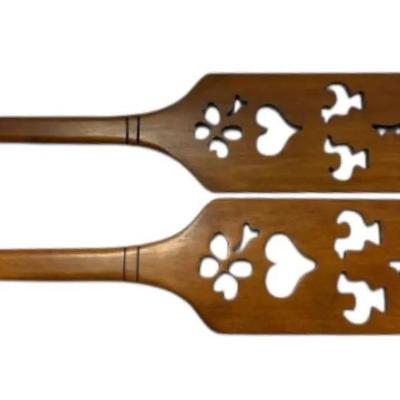 Decorated Wood Paddles