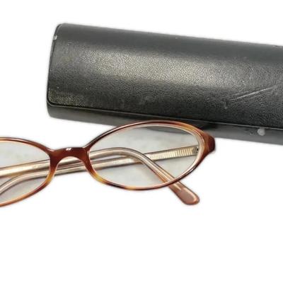 Prada Oval Brown Eyeglasses Frames & Case (w/ COA)