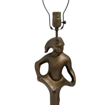 Plaster Dancing Statue Table Lamp