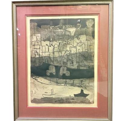 “The City” Mixed Media Print (44”x28”)