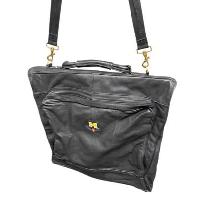 Michigan Student Athlete Genuine Leather Garment Bag